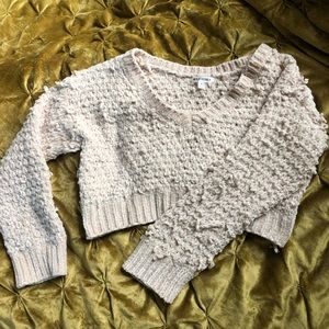 Wild Honey funky cropped sweater top